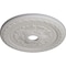 Ekena Millwork Palmetto Ceiling Medallion (Canopies up to 3 5/8"), 23 5/8"OD x 3 5/8"ID x 1 5/8"P, Ultra Pure White CM23PMUWF - alternate 4